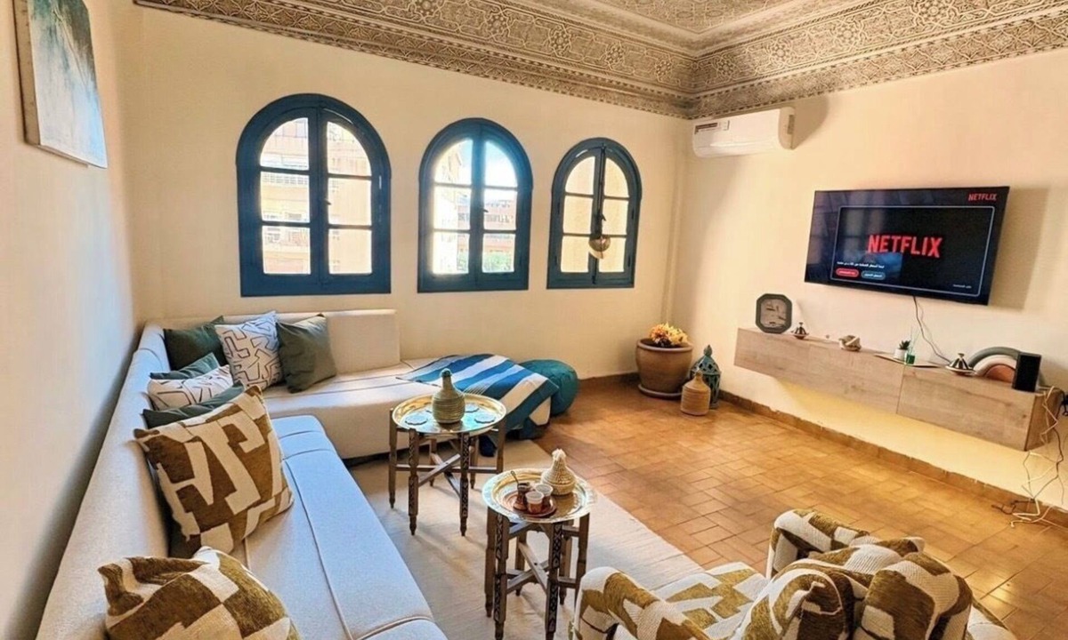 El Hara Apartment | Spacious and Stylish 2-bedroom apartment with 2 balconies in Hivernage/Gueliz