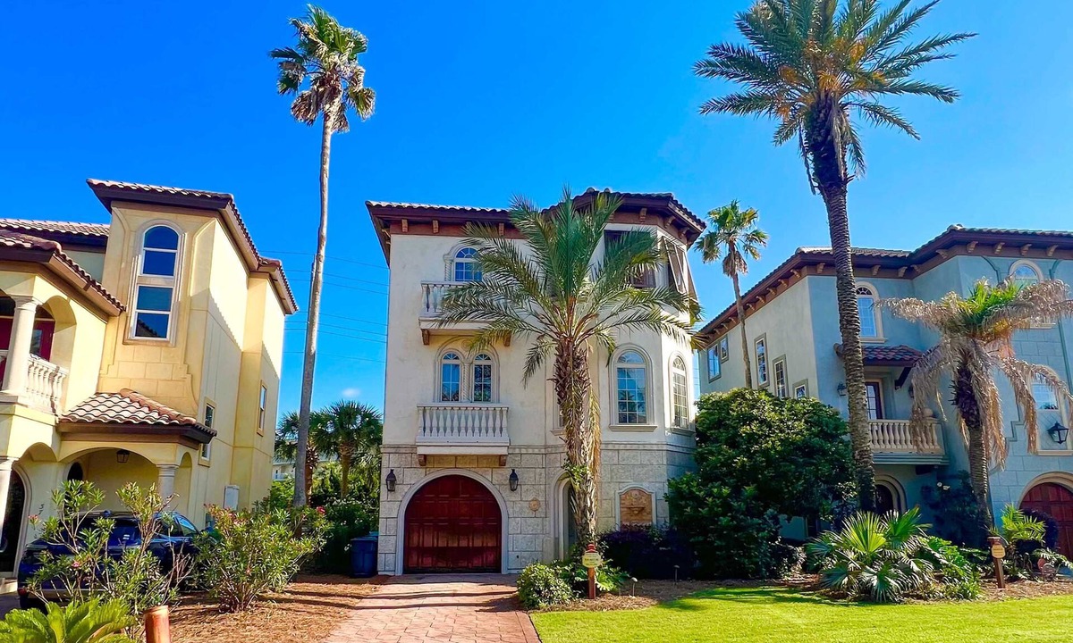 St. Tropez House | Spacious Beach Home with Pool & Balconies - Short Walk to Private Beach Access