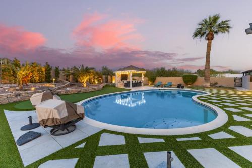 Paradise Highlands Estates House | Spacious Camelback View Home with Pool & Firepit