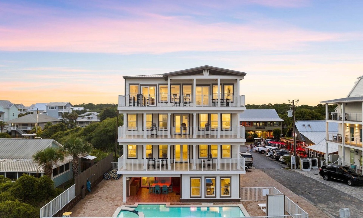 Grayton Beach House | Spacious Home with Pool, LSV, Bikes, and Multiple Living Areas