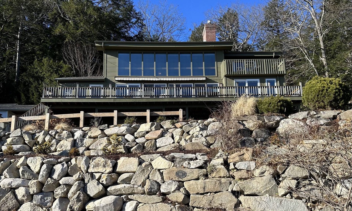 Hebron House | Spacious Lake Home & Ski Retreat - game room, large decks, and gathering space!