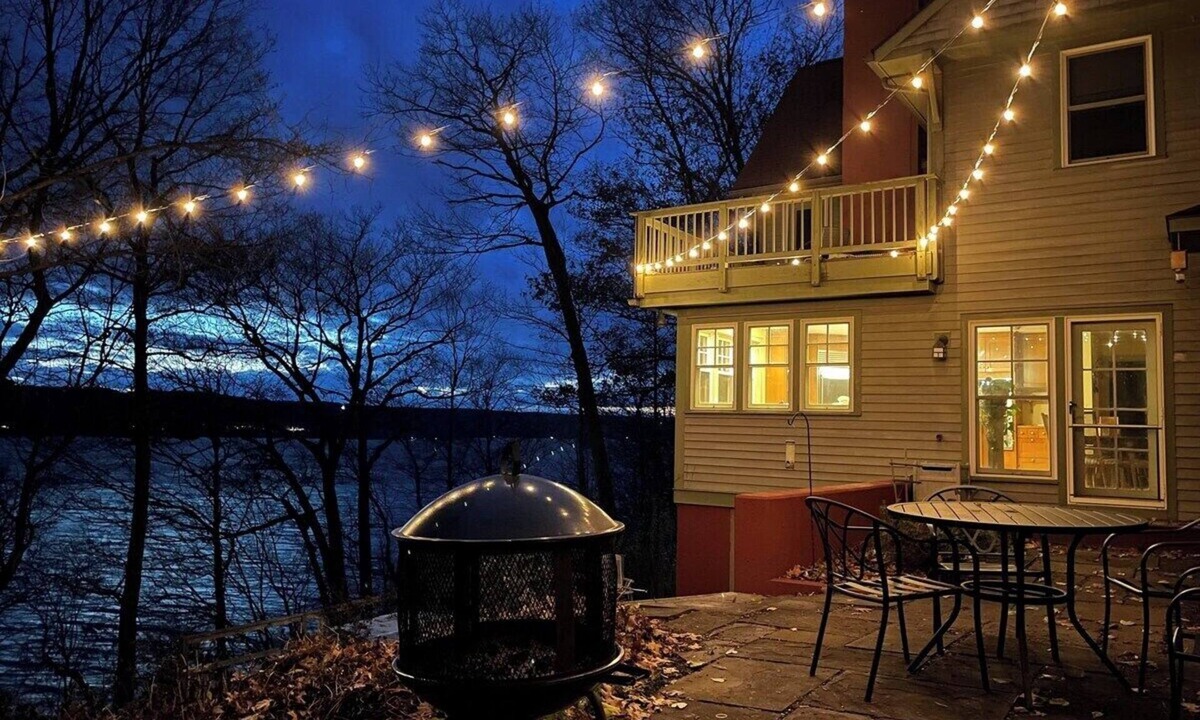 Lansing House | Spacious Lakeside Retreat with Dock and Hot Tub!