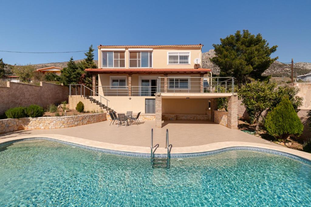 Loutsa Villa | Spacious Villa With a Pool