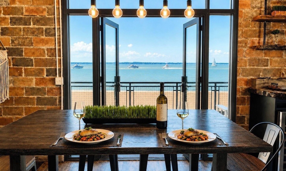 Sandusky Condo | Spacious Wrap Around Patio Incredible Views Lake Erie Cedar Point!