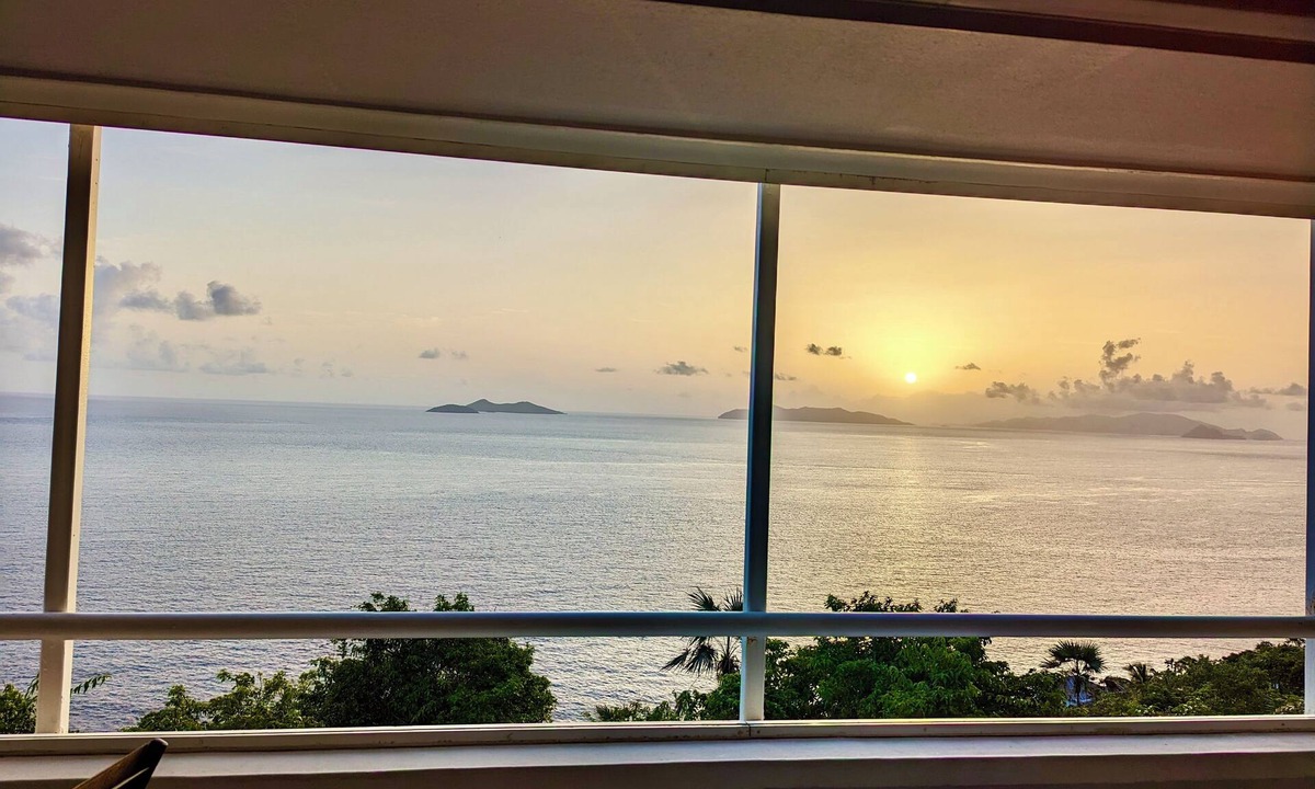 Estate Lovenlund Condo | Spectacular Ocean and Island Views from Every Room Condo Sleeps 4 Mahogany Run