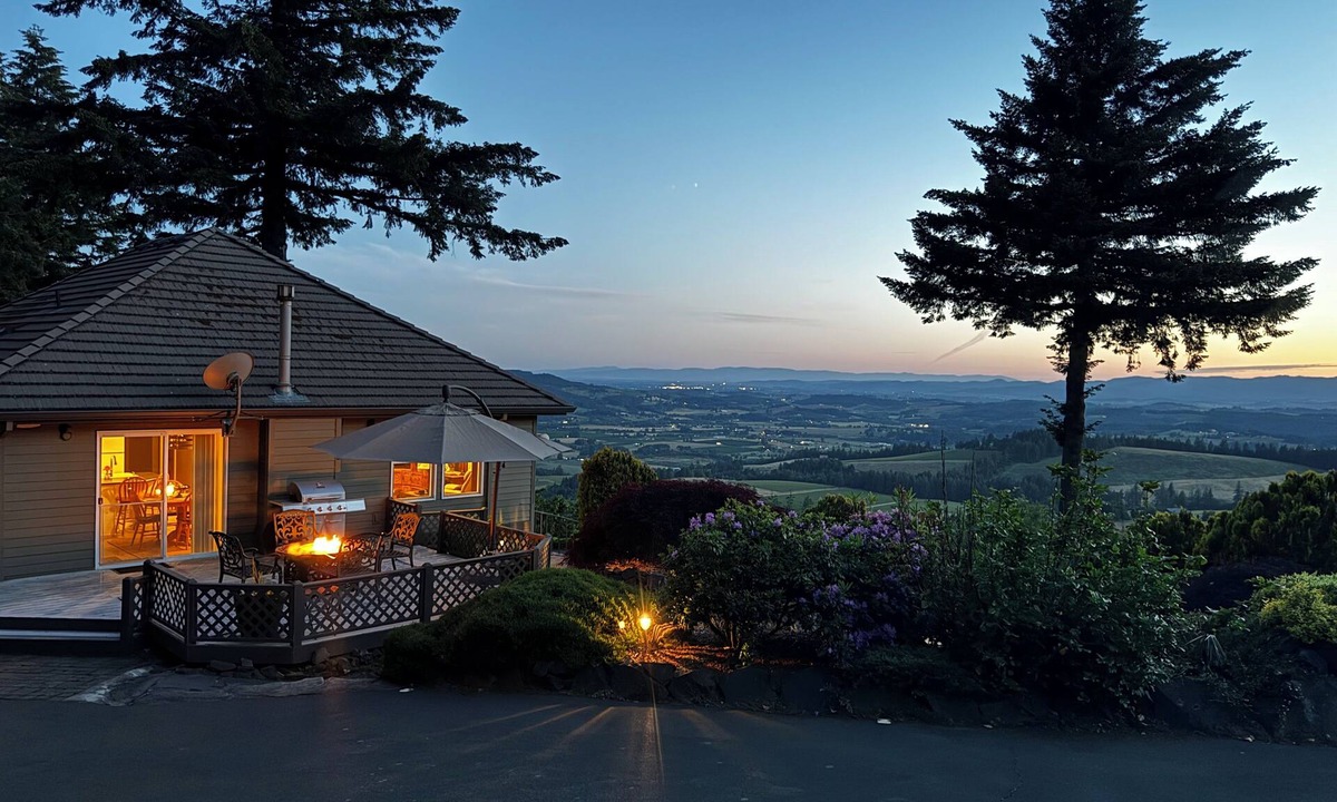 Newberg House | Spectacular Sweeping Views of Willamette Valley Vineyards and Surrounding Hills