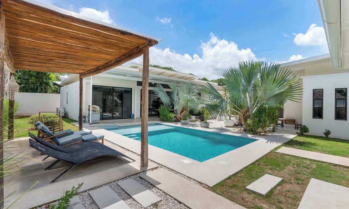 Potrero House | Sprawling Modern Property with a Tranquil Outdoor Living Space, swimming pool, and a private Casita