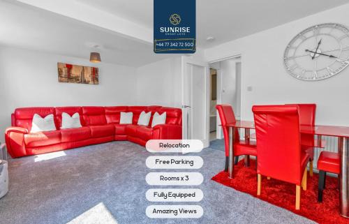 Dundee House | Springhill Townhouse - 3 Bedrooms, Great Views, Newly Refurbished, Free Parking, Free Wifi, River View, Dock, Eden Views, Fully Equipped, RELOCATION FAVOURITE by SUNRISE SHORT LETS DUNDEE