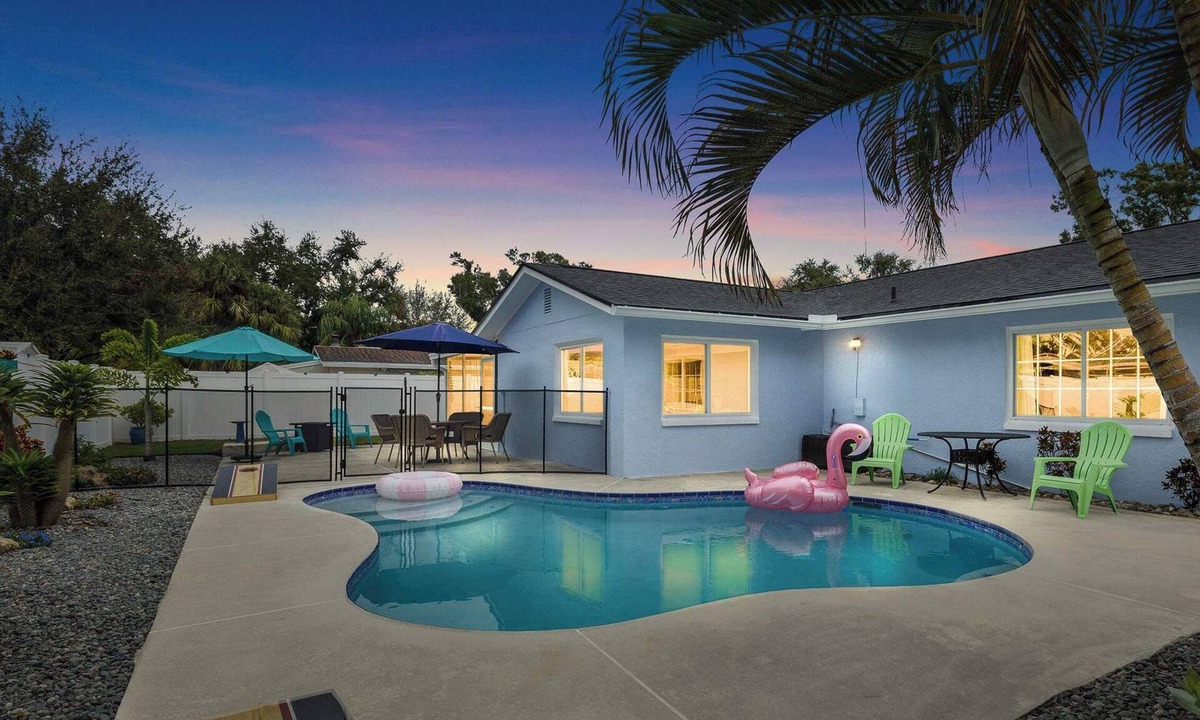 Pinellas Park House | St. Pete Pool Oasis - Steps to the Beach!