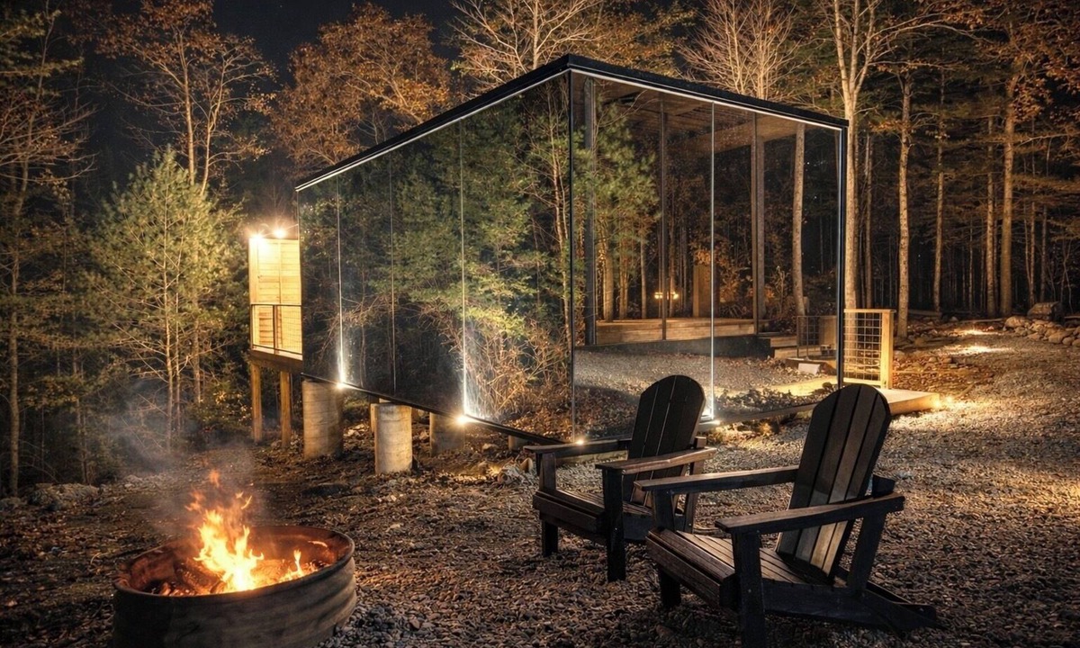 Campton Cabin | Staghorn x OOD - Modern Mirror Home w/Hot Tub