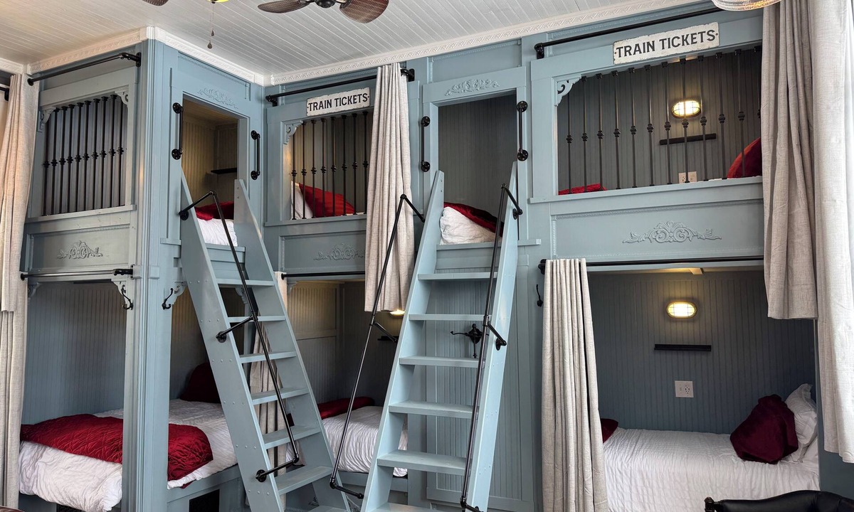 Wolverine House | Stay at this train depot built in 1906 renovated with modern amenities.