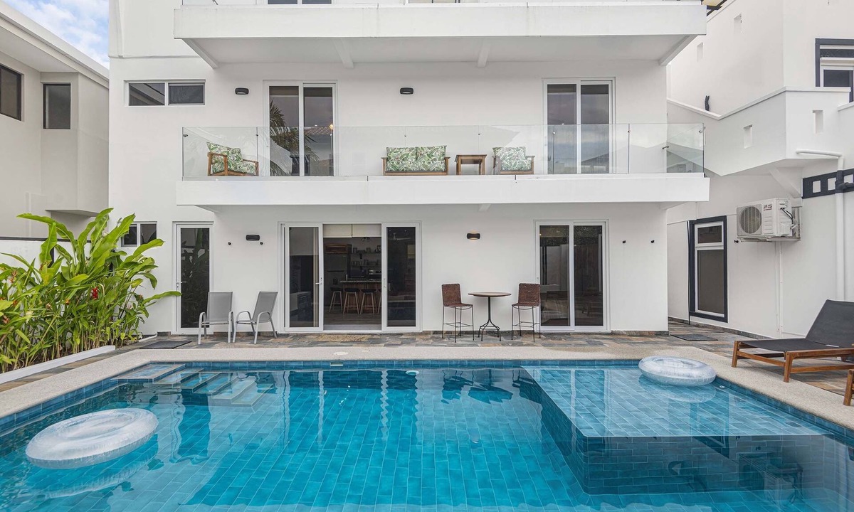 Playa Hermosa House | Steps from beach with private pool, rooftop terrace & swim up bar beach club!