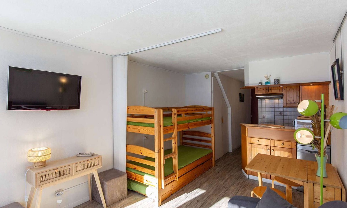 La Mongie Apartment | Studio 4 ppl, south balcony, dishwasher, pets allowed
