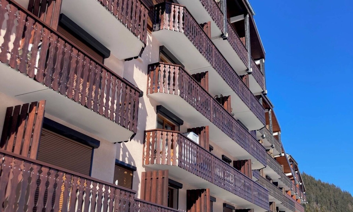 Station de Drouzin le Mont Apartment | Studio 4 to 5 pers, "Le pied des pistes" with mountain view balcony