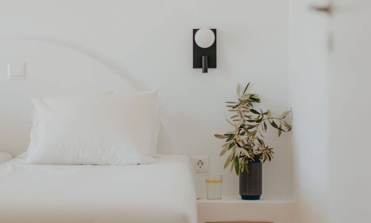 Parikia Apartment | Studio Apartment '15' with Mountain View, Wi-Fi and one Air Condition in the bedroom.