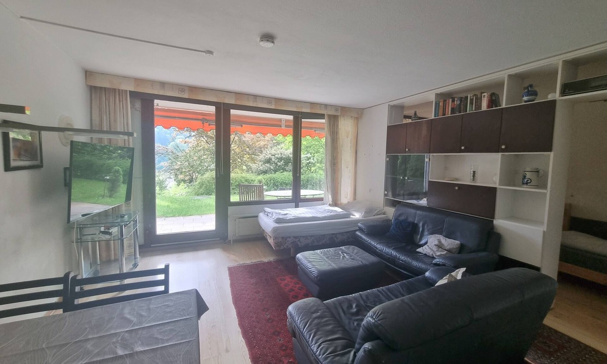 Bad Herrenalb Apartment | Studio Apartment 'Monteur-Einzimmer-5' with Mountain View, Private Terrace & Wi-Fi