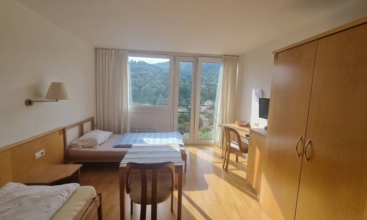 Bad Herrenalb Apartment | Studio Apartment for Contractors with Mountain View, Shared Pool and Wi-Fi