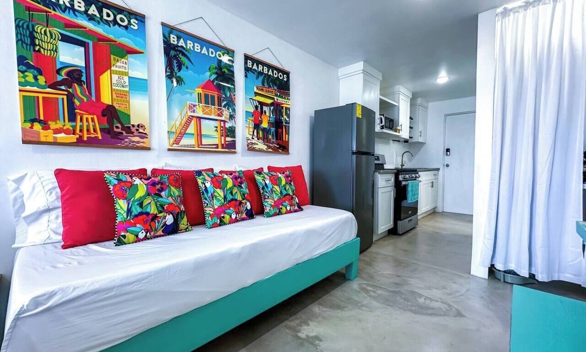 Welches Apartment | Studio APT 4B, Oceanview + Pool, Near Beach @ Paradise Point Barbados