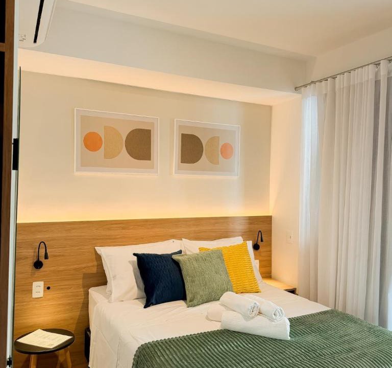 Brooklin Paulista Apartment | Studio com varanda, piscina, academia e coworking