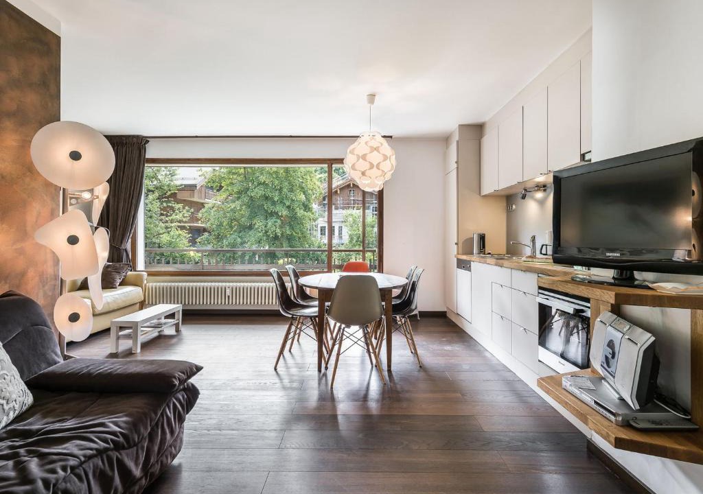 Le Planellet Apartment | Studio confortable au centre de Megève avec balcon et parking - FR-1-453-110