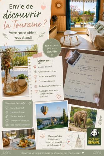 Montrichard Apartment | Studio cosy avec parking, proche Zoo de Beauval & Chenonceau
