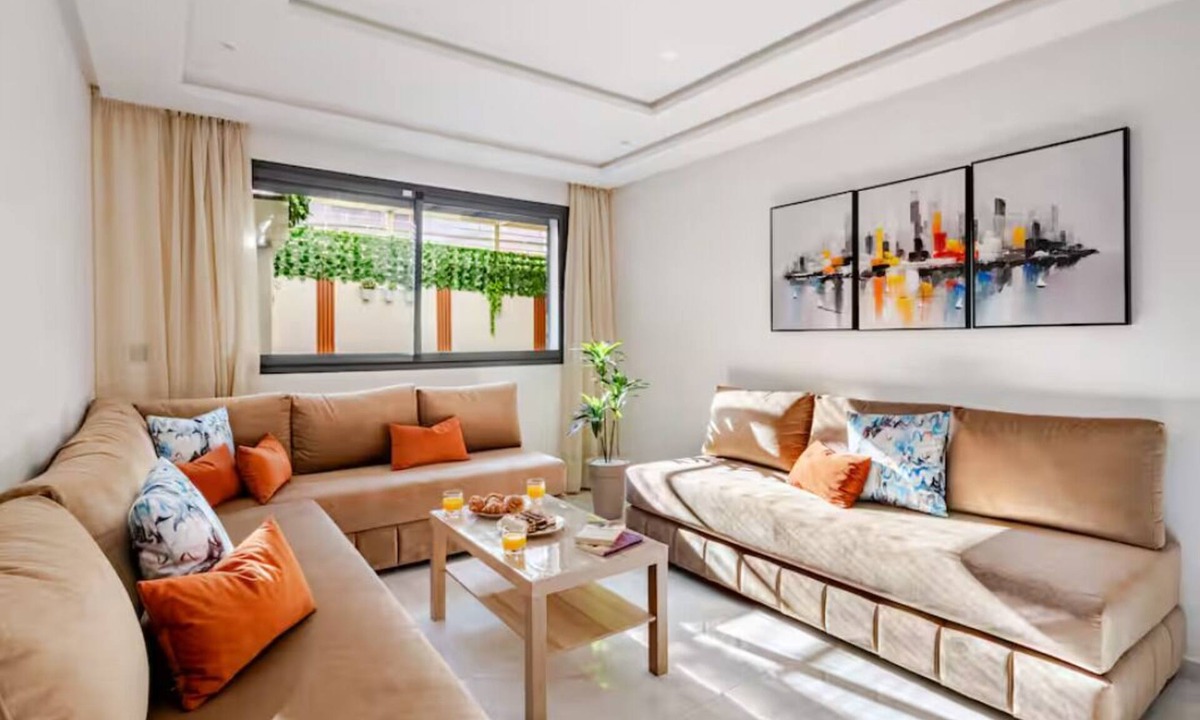 L'Ocean Apartment | Studio cosy avec patio privé Centre Rabat Océan