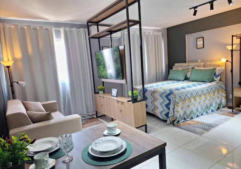 Centro - A Apartment | Studio Elegante - Completo - AC - Garagem