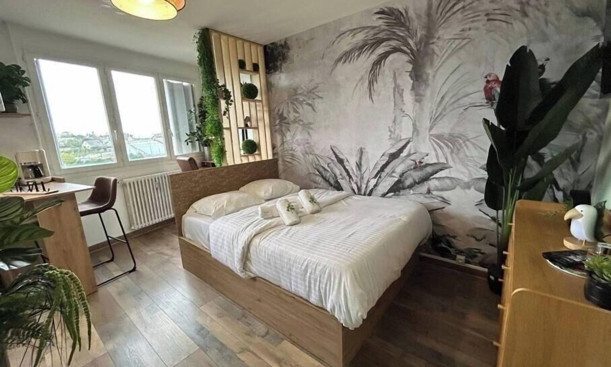 Chartres Apartment | Studio LE COSY JUNGLE close to the station and historic center