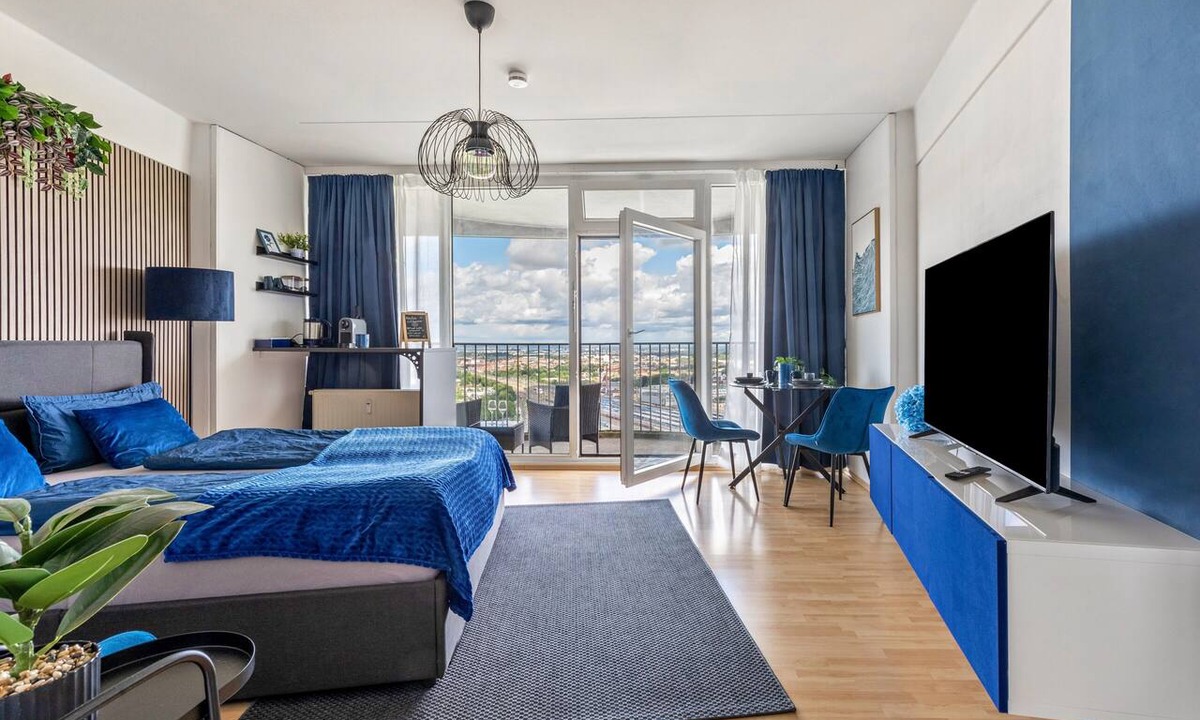 Antonsviertel Apartment | Studio 'Loft 28 Blue' with Balcony and Wi-Fi