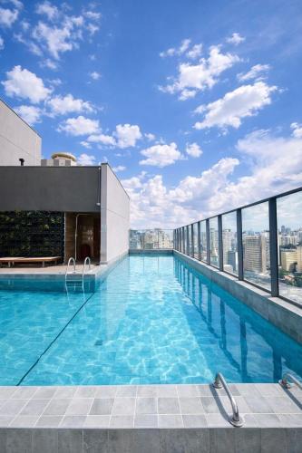 Vila Buarque Apartment | Studio Moderno próximo ao Copan com piscina no Rooftop