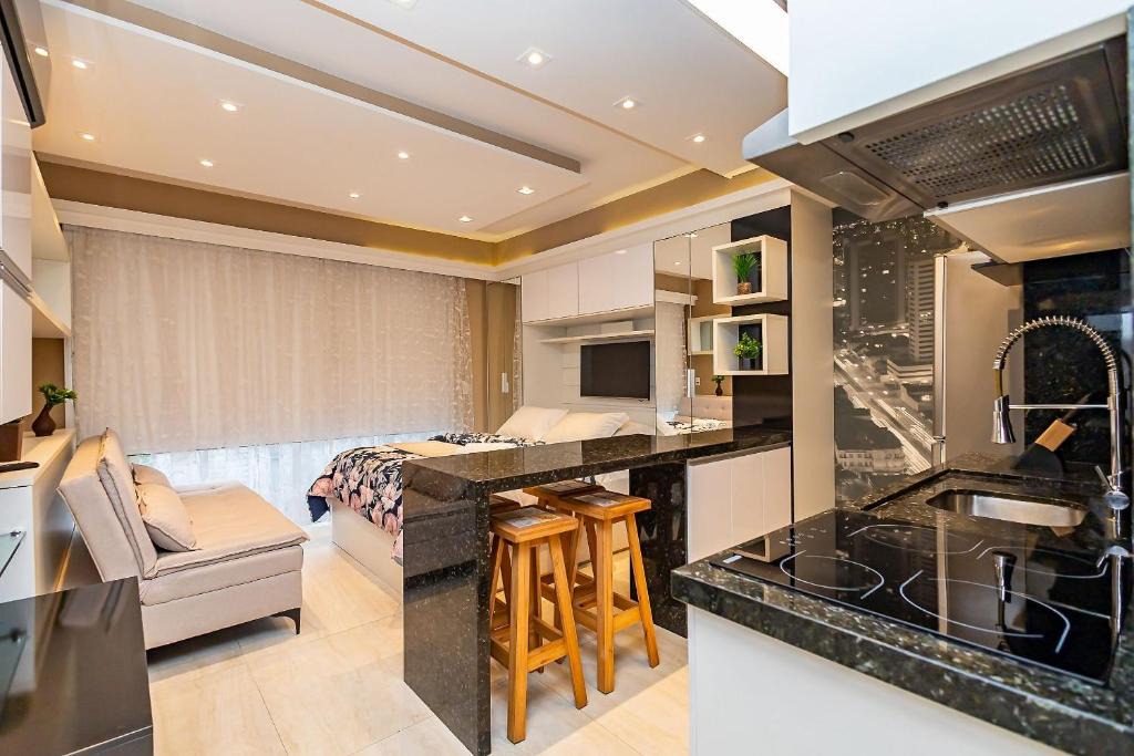 Matriz Apartment | Studio Premium com Garagem no 28º andar - MID2809