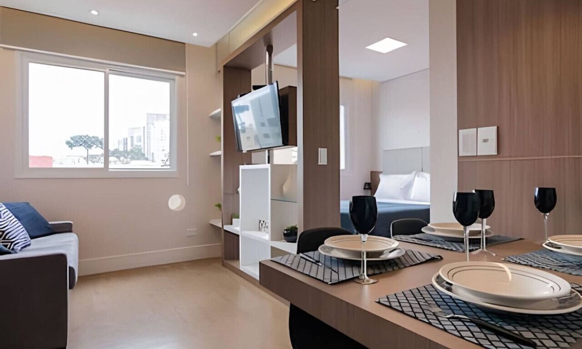 Reboucas Apartment | Studio prox shopping Curitiba Wifi, TV a Cabo e ar
