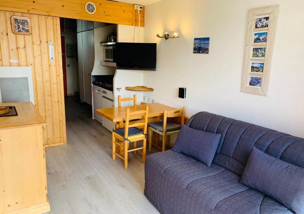Arc-2000 Apartment | Studio ski aux pieds pour 3 pers à Arc 2000, proche commerces - FR-1-411-458