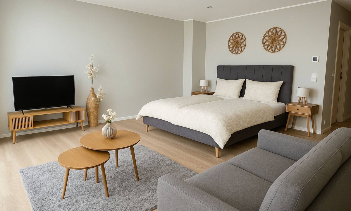 Rhein-Erft-Kreis District Apartment | Studio-Standard-Private Bathroom-City view