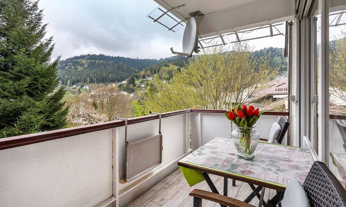 Bad Wildbad Apartment | Studio 'Tannenwald' with Balcony and Wi-Fi