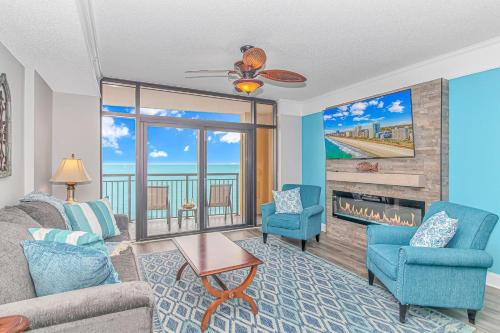 Myrtle Beach House | Stunning Double Balcony- Oceanfront 2 Bedroom, 2 Bath- Anderson Ocean Club 905