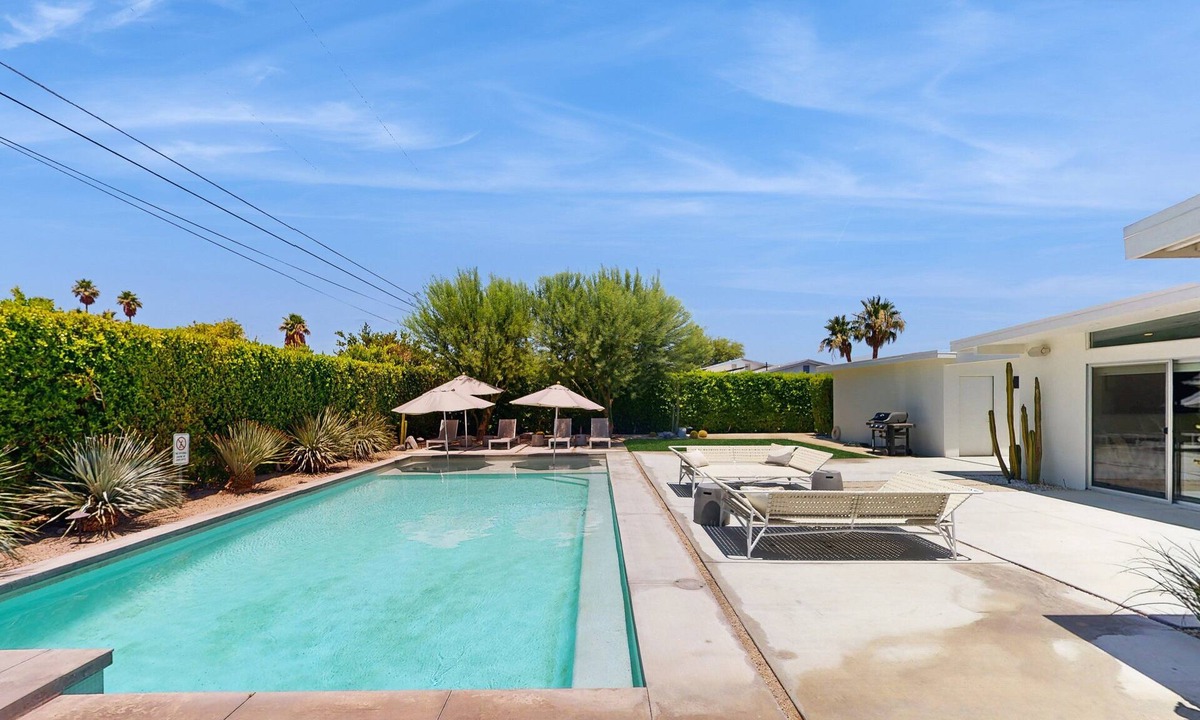 Desert Park Estates House | Stunning mid-century gem with private pool, spa, firepit, and free WiFi