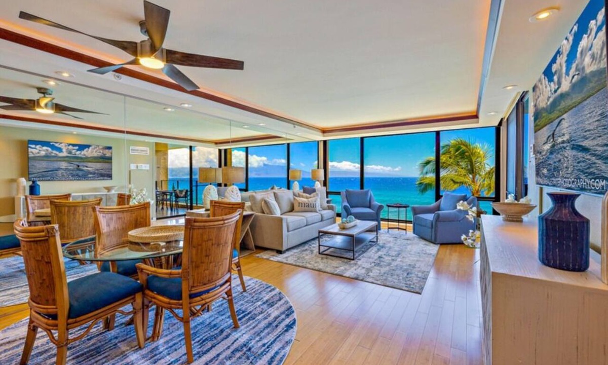 Honokowai Condo | Stunning Ocean Front 1-Bedroom Condo WiFi, AC; Mahana 608