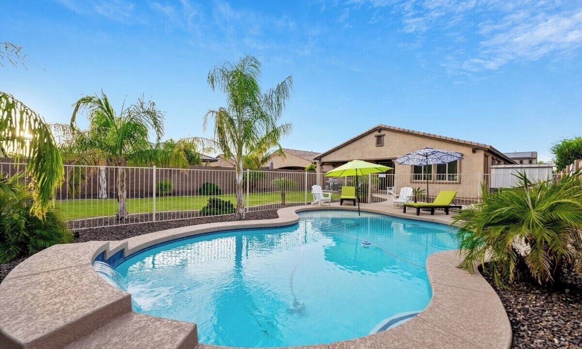 Greer Ranch North House | Stunning Surprise Gem | Private Pool + BBQ | Near Spring Training | 4BR in Surprise