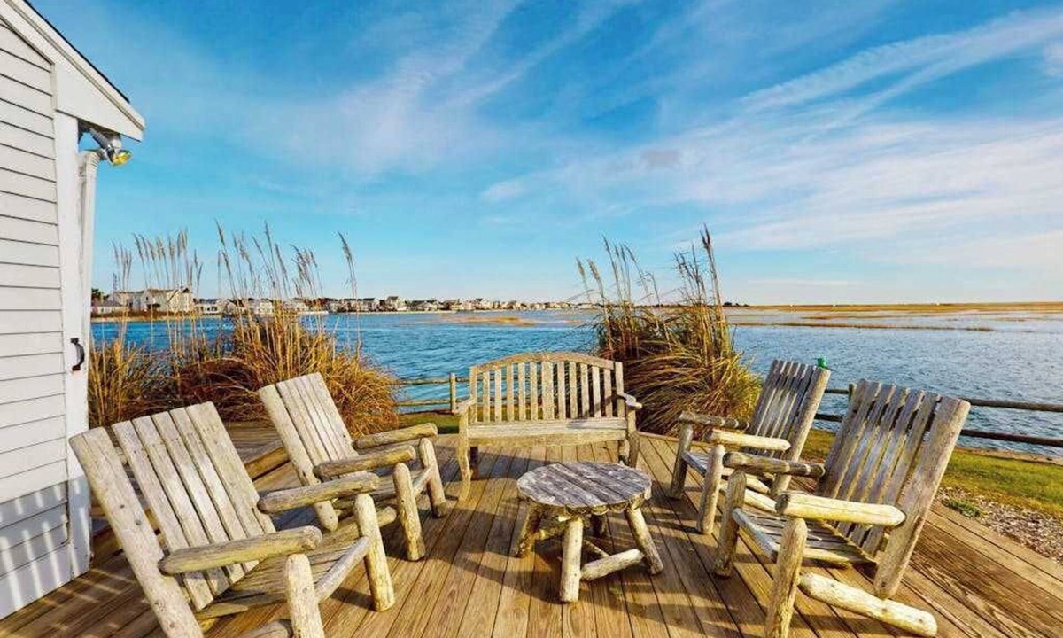 West Dennis House | Stunning waterfront home with furnished deck, dock & majestic views - dogs OK
