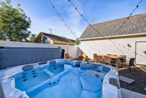 Fall Creek Place House | Stylish Getaway with Hot Tub-Near Downtown Indy-Family Friendly