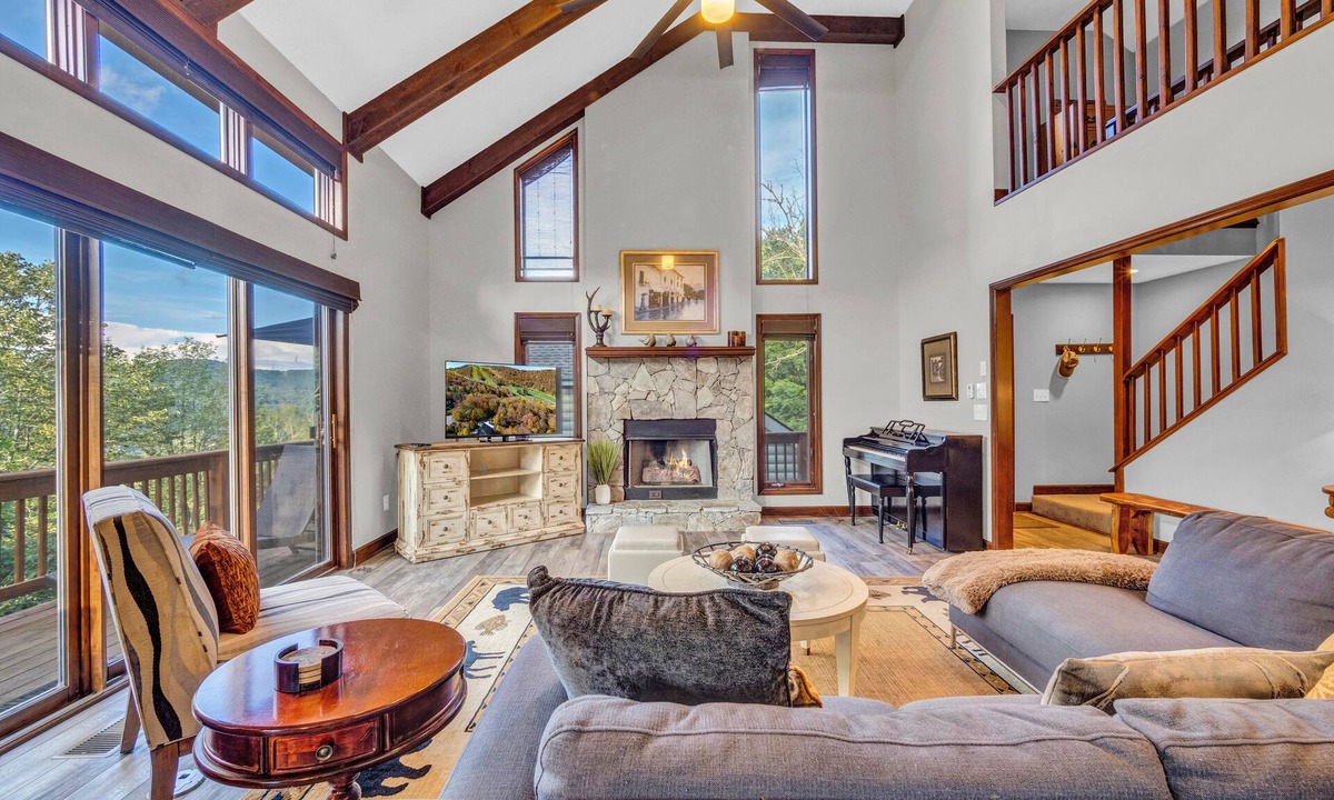 Sugar Mountain House | Sugar Mountain Chalet with Views & Fireplace, Near downtown Banner Elk