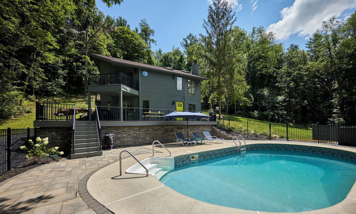 Great Barrington House | Summer Chalet w/Pool, Firepit + Private Hiking Trails in Great Barrington