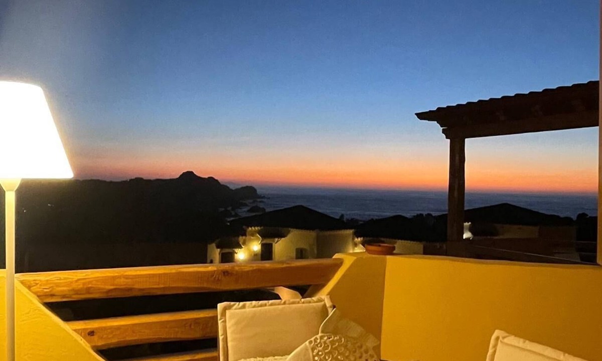 Canneddi Apartment | Sunset Costa Rossa 1221 - Enchanting sunset sea view Cala Rossa Sardinia