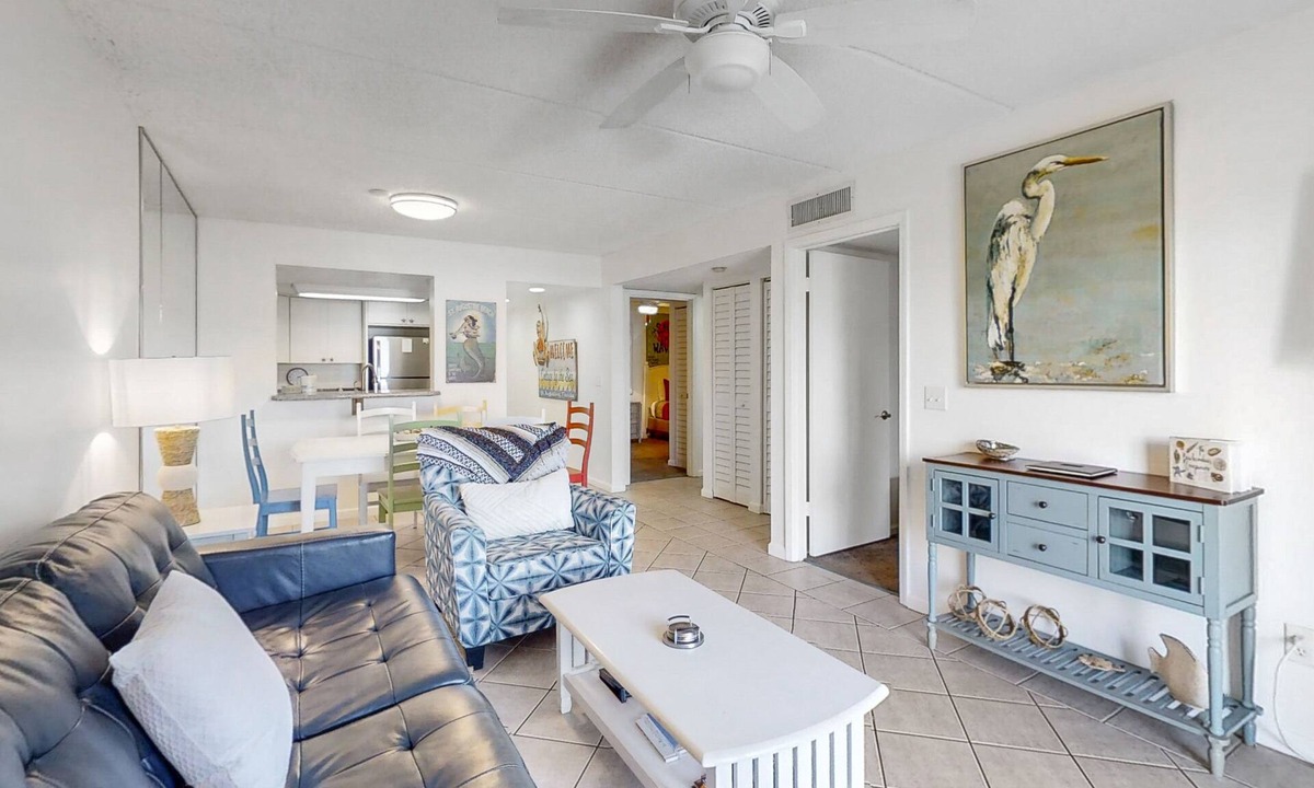 St. Augustine Beach Condo | Sunny ground-floor condo w/private patio, W/D, on-site pools, tennis court, BBQ