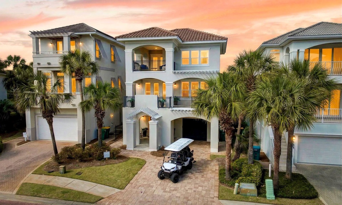 Fort Walton Beach - Destin House | SunnySide: Private beach steps away, FREE golfcart, Heated pool, Luxury home