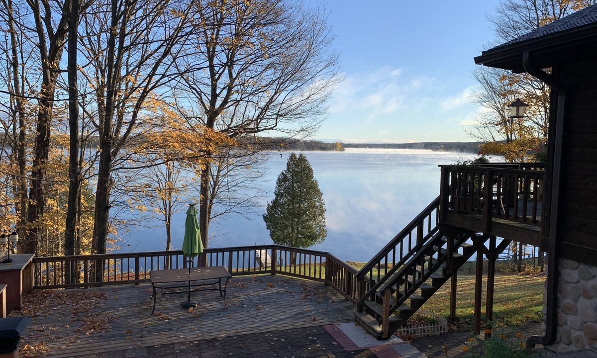 Iron River Cottage | Sunset Lake - 4 Bath, Dock, Outdoor Fireplace, Ski, UTV, Snowmobile