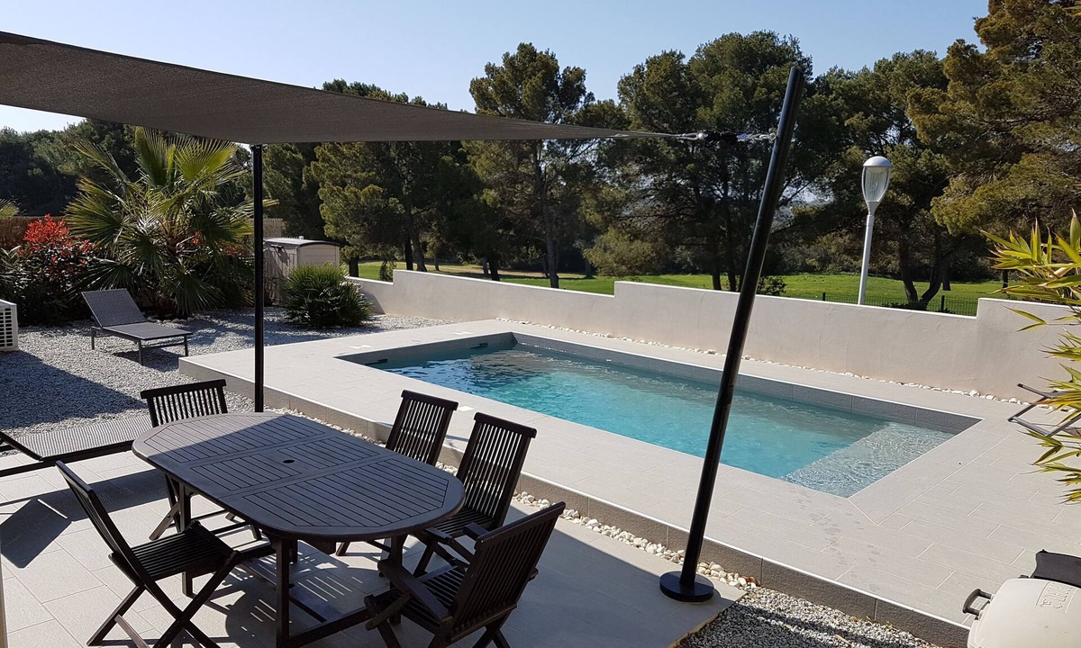 Cap d'Agde House | Superb house overlooking the golf course, heated pool, 600 m from the center of Cap d'Agde