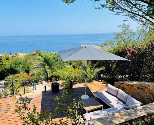 Antheor Villa | Superbe vue mer et Estérel, Villa Neuve pour 8-10 Personnes, Clim, Piscine