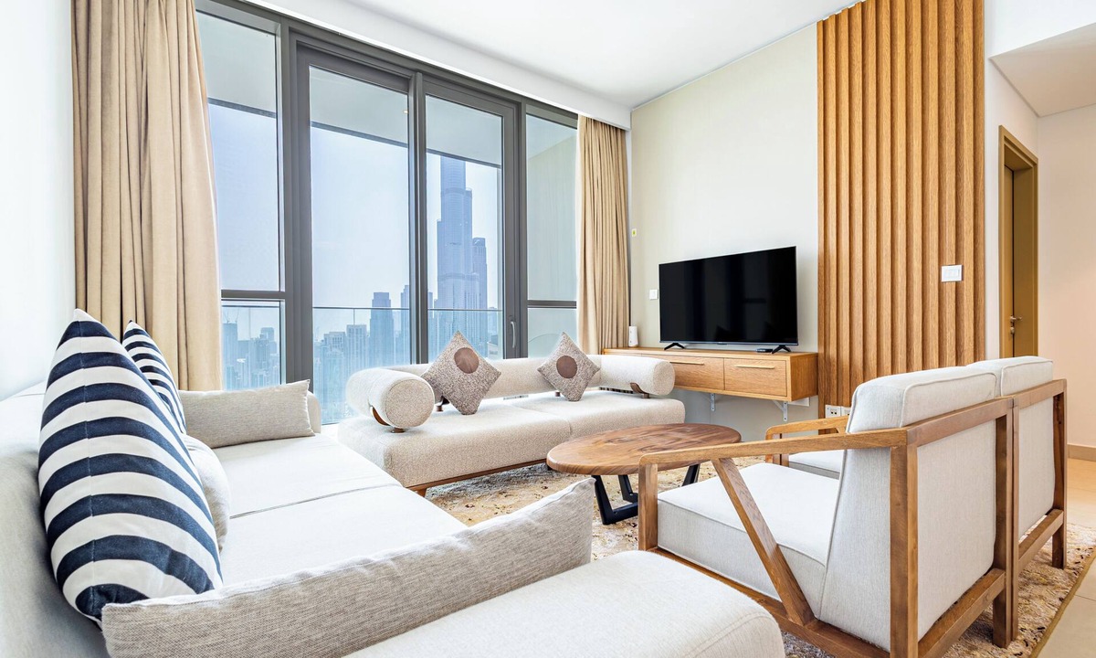 Bur Dubai Apartment | Superhost Elegant 3BR Burj Khalifa View